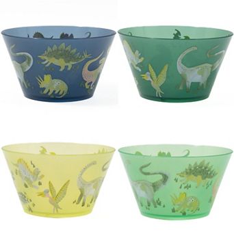 The Big One Kids™ 4 pc Dinosaur Plastic Bowl Set