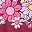 Maroon Groovy Flowers