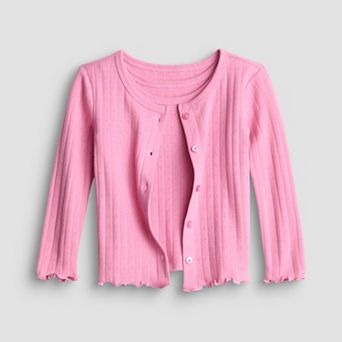 Girls 4-12 Jumping Beans® 2 pc Floral Cardigan & Tank Top Set