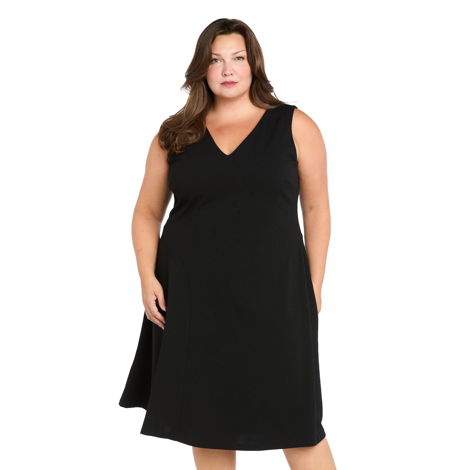 Женские платья R&M Richards Plus Size R&M Richards Midi Length Fit & Flare Dress