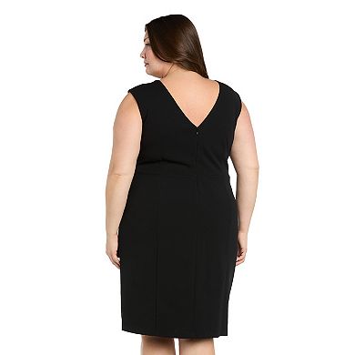 Plus Size R&M Richards Cutout Sheath Dress