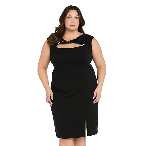 Женские платья R&M Plus Size R&M Richards Cutout Sheath Dress