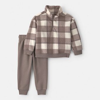Baby Boys Carter's 2 pc Teddy Fleece Pullover & Pants Set