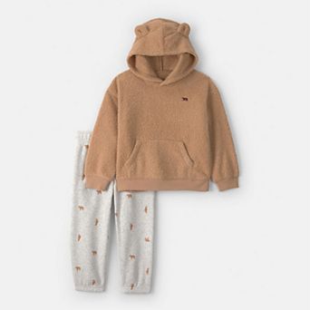 Baby Boy Carter’s 2 pc Bear Fleece Hoodie & Pants Set