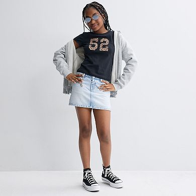 Girls 4-20 SO® Five Pocket Denim Skort in Regular & Plus Size