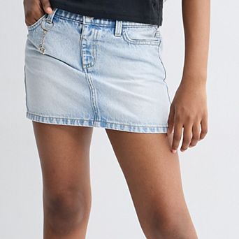 Girls 4-20 SO® Five Pocket Denim Skort in Regular & Plus Size