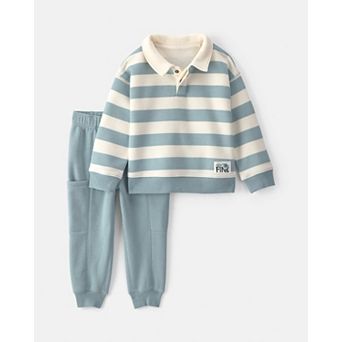 Toddler Boy Carter's 2 pc Henley Top & Pants Set