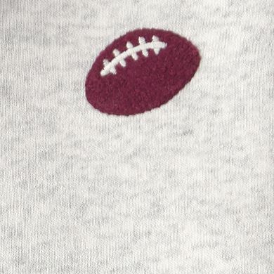 Toddler Boy Carter's Football Fleece Henley Top & Pant Set