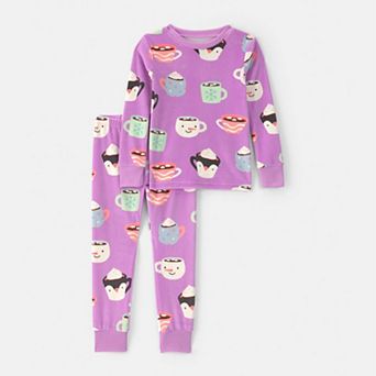 Toddler Girls Carter's 2 pc DreamPlush Pajama Top & Pajama Bottoms Set