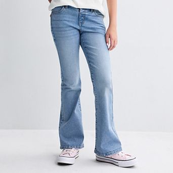 Girls 6-20 SO® Mid Rise Pull-On Flare Jeans in Regular & Plus Size
