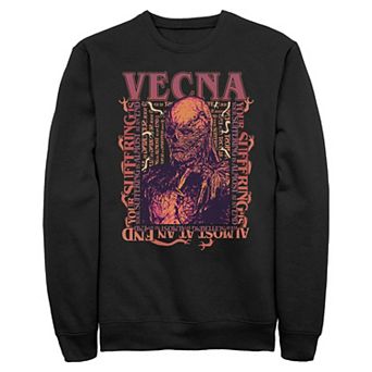 Men's Stranger Things Vecna Graphic Fleece Sweatshirt