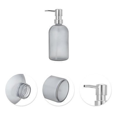 Durable Cylinder Frosted Soap Dispenser 1 Pc