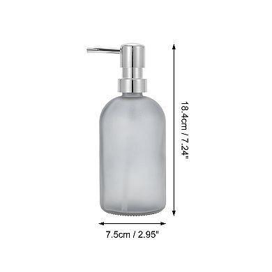 Durable Cylinder Frosted Soap Dispenser 1 Pc