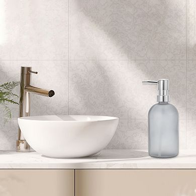 Durable Cylinder Frosted Soap Dispenser 1 Pc