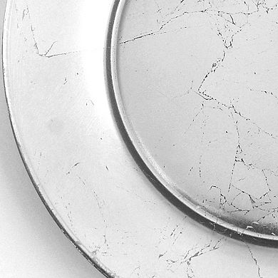 Gilded Salad Plate 7.5 Inch Handmade Glass Decorative Dining Table Plate