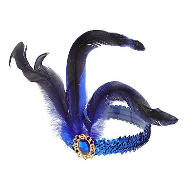 Feather Sequins Headband for Women 1 Pc
