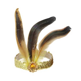 Feather Sequins Headband for Women 1 pc