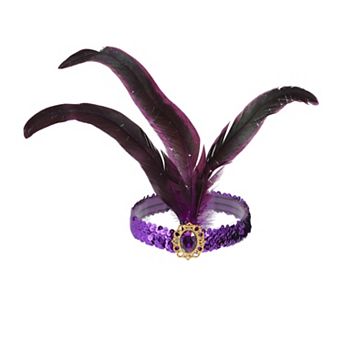 Feather Sequins Headband for Women 1 pc