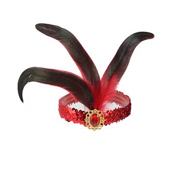 Feather Sequins Headband for Women 1 pc