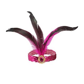 Feather Sequins Headband for Women 1 pc