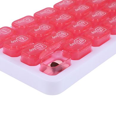 Lightweight 31 Grids Keyboard Style Pill Dispenser for Travel 1 Pc