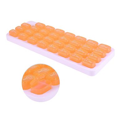 Lightweight 31 Grids Keyboard Style Pill Dispenser for Travel 1 Pc