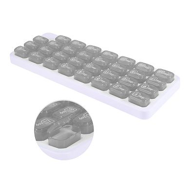 Lightweight 31 Grids Keyboard Style Pill Dispenser for Travel 1 Pc