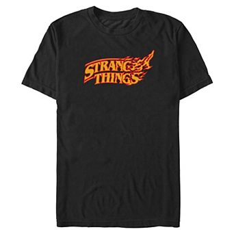 Big & Tall Stranger Things Flaming Logo Graphic Tee