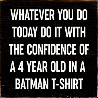 Funny Motivational Wood Sign 7x7 Inch Square Wall or Shelf Decor for Office or Nursery