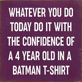 Funny Motivational Wood Sign 7x7 Inch Square Wall or Shelf Decor for Office or Nursery