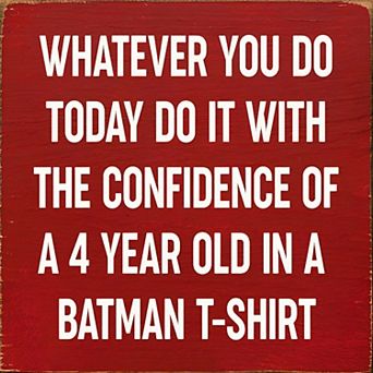 Funny Motivational Wood Sign 7x7 Inch Square Wall or Shelf Decor for Office or Nursery