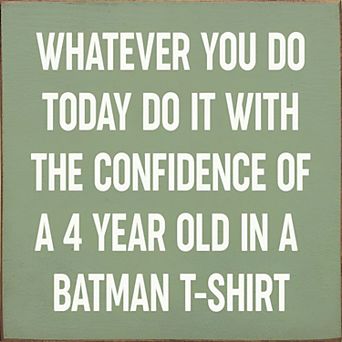 Funny Motivational Wood Sign 7x7 Inch Square Wall or Shelf Decor for Office or Nursery