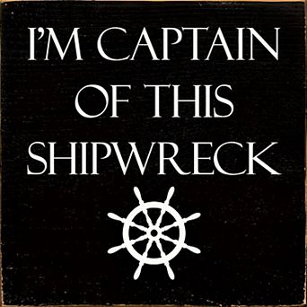 Relatable Quote Wood Sign 7x7 Inch Square Shelf or Wall Decor for Home Office