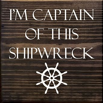 Relatable Quote Wood Sign 7x7 Inch Square Shelf or Wall Decor for Home Office