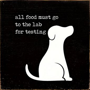 Humorous Dog Quote Wood Sign 7x7 Square Wall Hanging or Countertop Decor for Pet Lovers