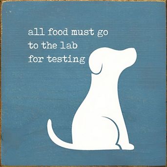 Humorous Dog Quote Wood Sign 7x7 Square Wall Hanging or Countertop Decor for Pet Lovers