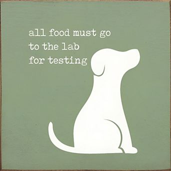 Humorous Dog Quote Wood Sign 7x7 Square Wall Hanging or Countertop Decor for Pet Lovers