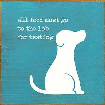 Humorous Dog Quote Wood Sign 7x7 Square Wall Hanging or Countertop Decor for Pet Lovers