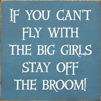 Sassy Witch Decor Wood Sign 7x7 Inch, Square Shelf or Wall Display for Everyday Home Decor