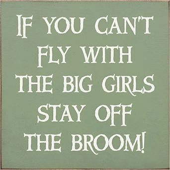 Sassy Witch Decor Wood Sign 7x7 Inch, Square Shelf or Wall Display for Everyday Home Decor