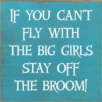 Sassy Witch Decor Wood Sign 7x7 Inch, Square Shelf or Wall Display for Everyday Home Decor