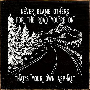 Funny Wood Quote Sign 7x7 Inch Square Wall or Shelf Decor for Office Garage Home