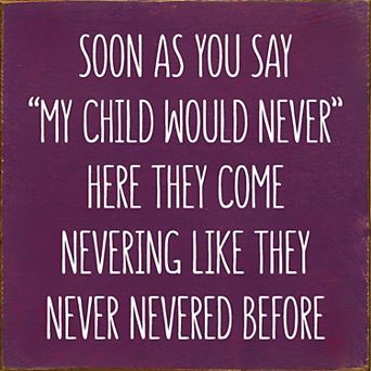 Funny Kids Quote Wood Sign 7x7 Inch Square Wall or Shelf Decor for Home or Entryway