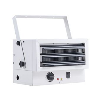 Electric Garage Heater 5000W with Adjustable Airflow for Workshop Garage Medium Spaces - White
