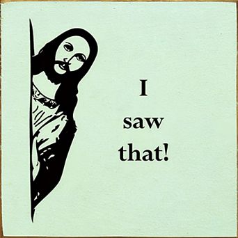 Funny Christian Wood Sign 7x7 Inch Square Wall or Shelf Decor for Home or Dorm