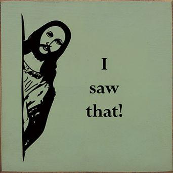 Funny Christian Wood Sign 7x7 Inch Square Wall or Shelf Decor for Home or Dorm