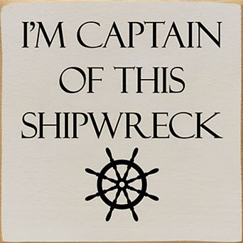 Relatable Quote Wood Sign 7x7 Inch Square Shelf or Wall Decor for Home Office