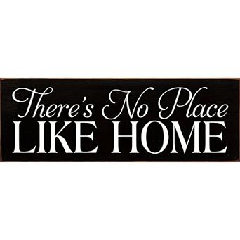 Farmhouse Wood Home Sign 3.5x10 Inch Shelf Decor with Wall Hanging Slot