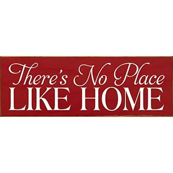 Farmhouse Wood Home Sign 3.5x10 Inch Shelf Decor with Wall Hanging Slot