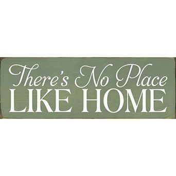 Farmhouse Wood Home Sign 3.5x10 Inch Shelf Decor with Wall Hanging Slot